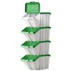 Storage Container Bin 50L 30kg Load W390xD630xH340mm White [Pack 4]