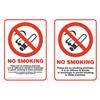 Stewart Superior No Smoking Sign for Windows Double Sided A6 - SCPO004