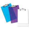 Clipboard Polypropylene Shatterproof Frosted Purple or Green or Clear