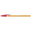 BiC Orange Ball Pen 0.8mm Tip 0.2mm Line Red [Pack 20] - 1199110112