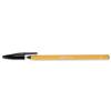 BiC Orange Ball Pen 0.8mm Tip 0.2mm Line Black [Pack 20] - 1199110114