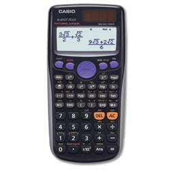 Casio Calculator Scientific Solar and Battery TwinLine Natural Textbook Display 10+2 Digit Ref FX85GT