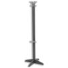 Acorn Retro Hat and Coat Stand with Umbrella Ring and Grey Hooks H1524mm Graphite Ref 355143 Acorn Retro Hat and Coat Stand with Umbrella Ring and Grey Hooks H1524mm Graphite Ref 355143