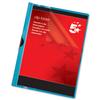 5 Star Clip Folder for 30 Sheets PVC A4 Blue [Pack 25] - 356386