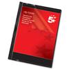 5 Star Clip Folder for 60 Sheets PVC A4 Black [Pack 25] - 356424