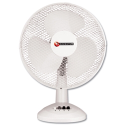 5 Star Desk Fan Oscillating Tilt and Lock 48.5Db 3-Speed H500mm Dia.305mm
