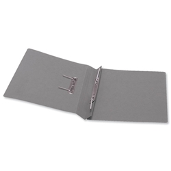 5 Star Transfer Spring File 315gsm 38mm Foolscap Grey [Pack 50]