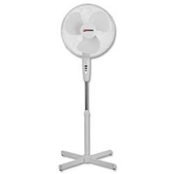 5 Star Pedestal Fan Floor-standing Tilt and Lock 48.5Db 3-Speed H1180-1370mm Dia.406mm