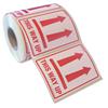 Parcel Labels This Way Up 108x79mm on Roll Diameter 210mm [500 Labels]