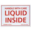 Parcel Labels Liquid Inside 108x79mm on Roll Diameter 210mm [500