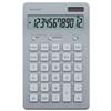Sharp Desktop Calculator Solar/Battery-power 12 Digit 4 Key Memory Silver W110xD176xH13mm Ref EL364S