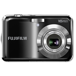 Fujifilm AV250 Digital Camera HD 2.7in LCD SD SDHC 3.0x Optical Zoom 16MP Black Ref AV250