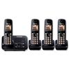 Panasonic Telephone Quad DECT TAM Redial Cordless Wall-mountable 100 Number Memory Ref TG6724
