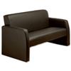 Adroit Reception Sofa Leather W1160xD800xH790mm Black
