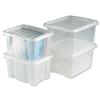 Trexus Quick Shelf System Storage Box Plastic with Lid [Pack 21]
