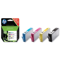 Hewlett Packard (HP) No. 364 Inkjet Cartridge Black/Cyan/Magenta/Yellow Ref SD534EE [Pack 4]