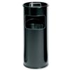 Durable Ashtray Waste Bin 17 Litre Black - 3330/01