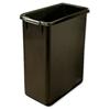 Durabin Slim Bin plastic 60 Litres Black - 1800496221