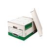 Bankers Box Storage Box Foolscap White Green [Pack 10] - 00791