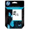 Hewlett Packard (HP) No. 40 Inkjet Cartridge 42ml Black Ref 51640AE