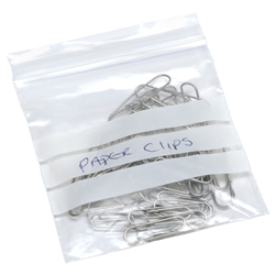 Ambassador Write-On Grip Seal Polythene Bags Resealable 75x82mm Ref GA-122 [Pack 1000]