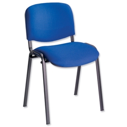 Trexus Office Furniture Stacking Chair with Seat W480xD450xH460mm Blue