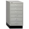 Bisley Multidrawer Cabinet Non-locking 6-Drawer W349xD460xH670mm Goose Grey Ref BA3/6