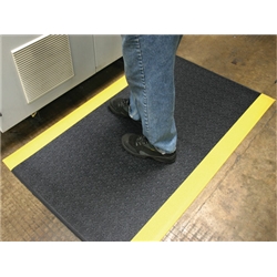 Orthomat Charcoal and Yellow Mat Vinyl Foam Size 600x900mm Ref AF010701