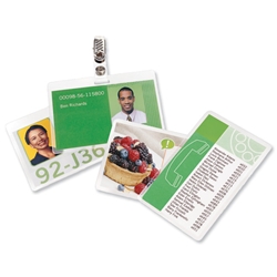GBC Laminating Pouches Premium Quality 250 Micron for Badge Card [67x98.5mm] Ref 3743177 [Pack 100]