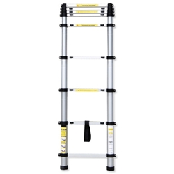Hailo Telescopic Ladder Aluminium Lightweight Sturdy with Carry Bag for Load 150kg 9 Steps Ref TEL26
