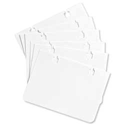 Rotadex A7 Refill Cards W105xD74mm Ref A7-PL-100 [Pack 100]