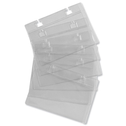 Rotadex Business Card Sleeves for 105x74mm Rotadex Refill Cards Ref BC50 [Pack 50]