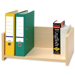 Rotadex Standa File Desktop Bookcase Flat-packed Maple Ref SF10