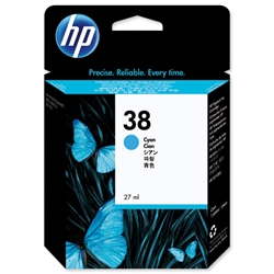Hewlett Packard (HP) No. 38 Inkjet Cartridge Cyan Ref C9415A