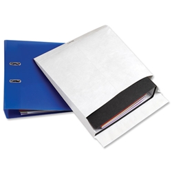 Tyvek Mailing Envelope for Storing Lever Arch Files H318xW326xD68mm Ref 990244 [Pack 50]