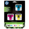 HP Ink Cartridge No. 363 4 ml Cyan, 3.5 ml Mag, 6 ml Yellow CB333EE