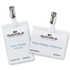 Durable Name Badges Visitors with Rotating Clip 60x90mm Ref 8612 [Pack