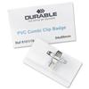 Durable Name Badges Combi-Clip for Pin or Clip to Clothing 54x90mm Ref