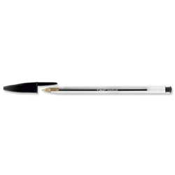 Bic Cristal Ball Pen Black Tip 0.4mm Line [Pack 50] Ref 8373632