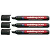 Edding 330 Permanent Marker Chisel Tip 1-5mm Black Ref 330-001 [Pack 10]