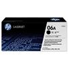 Hewlett Packard (HP) Laser Toner Cartridge Page Life 2500pp Black Ref C3906A