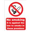 Stewart Superior Sign No Smoking A4 Self-adhesive Vinyl - SB004SAV