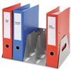 Lever Arch Filing Rack Portable Rigid Metal Grey A4