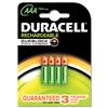 Duracell Battery Rechargeable Accu NiMH 750mAh [Pack 4] - 81364750