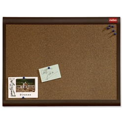 Nobo Personal Designer Noticeboard Cork with Plastic Frame W900xH600mm Ref QBDC9055