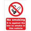 Stewart Superior Sign No Smoking Vehicle A5 Self-adhesive - SB014SAV