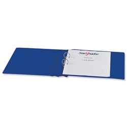 Snopake Executive Ring Binder Polypropylene 2 O-Ring 25mm Size A4 Blue Ref 13372 [Pack 10]