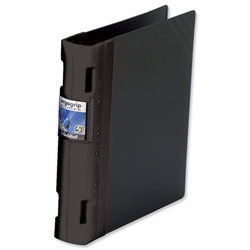 Guildhall GLX Ergogrip Binder Capacity 400 Sheets 4x 2 Prong 55mm A4 Black Ref 4537Z [Pack 2]