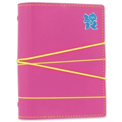 Filofax Pocket Organiser London 2012 Line Pattern for Paper Size 81x120mm Pink Ref 021612