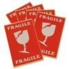 Labels International Handling W74xH105mm Red/White Printed [Pack 5]